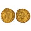 Image 1 : Medieval Coins: Catalonia-Aragón - 1/2 Florí. PERE III. PERPINYÀ. Anv.: S.IOHA-NNES.B. Marca: rosa d