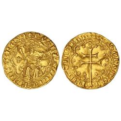 Medieval Coins: Catalonia-Aragón - Ral d´or. PERE III. MALLORCA. Anv.: PETRUSDEIGRACIAREXescudito. R