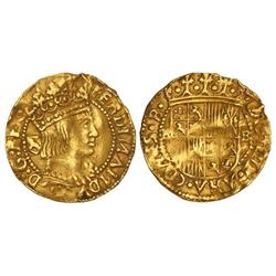 Medieval Coins: Catalonia-Aragón - Principat. FERRAN II. BARCELONA. Anv.: FERDIADVS:D:G:REX. Efigie 