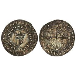 Medieval Coins: Kingdom Of Castile And León - Real. PEDRO I. SEVILLA. Anv.: DOMINVS:MICHI:ADIVTOR:ET
