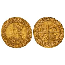 Medieval Coins: Kingdom Of Castile And León - Dobla de 35 Maravedís. PEDRO I. SEVILLA. Anv.: PETRVS: