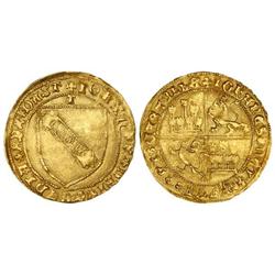 Medieval Coins: Kingdom Of Castile And León - Dobla de la Banda. JUAN II. TOLEDO. Anv.: IOHANESDEIGR