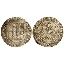 Spanish Monarchy: Ferdinand And Isabella - 8 Reales. SEVILLA. Anv.: S-escudo-. Rev.: . 27,40 grs. En