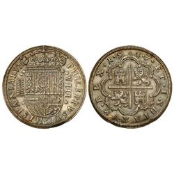 Spanish Monarchy: Philip Ii - 8 Reales. 1587. SEGOVIA. Anv.: PHILIPPUS.D.G.HISPANIARVM. Acueducto de