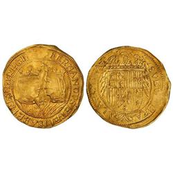 Spanish Monarchy: Philip Iii - Trentí. BARCELONA. Anv.: FERNANDVSETELISABETREXETREGIN(A). Bustos afr