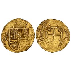 Spanish Monarchy: Philip Iii - 4 Escudos. TOLEDO. C. Anv.: Escudo entre /C y =. Tipo OMNIVM. Curioso