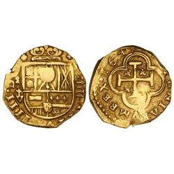 Spanish Monarchy: Philip Iv - 4 Escudos. 1645. MADRID. V. Anv.: MD vertical. Rev.: V surmontada de c