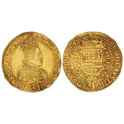 Spanish Monarchy: Philip Iv - Doble Soberano. 1644. AMBERES. 11,04 grs. AU. RARA. Del-169; Vti-1534 