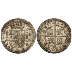 Spanish Monarchy: Charles Ii - 8 Reales. 1682. SEGOVIA. M. Anv.: CAROLVS+II+D+G. Cuatro barras en es