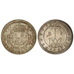 Spanish Monarchy: Charles Ii - 8 Reales. 1687. SEGOVIA. BR. 22,37 grs. Restos de brillo original. Bo