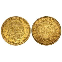 Spanish Monarchy: Charles Ii - 4 Escudos. 1687/3. SEGOVIA. BR. Sin escudete de Portugal. Bonita páti