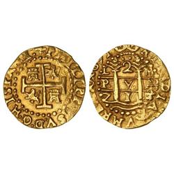 Spanish Monarchy: Philip V - 2 Escudos. 1714. LIMA. M. 71 al final leyenda reverso. Precioso color. 