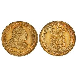 Spanish Monarchy: Philip V - 2 Escudos. 1731. MADRID. J.F. Ensayadores a derecha de la ceca. MUY RAR