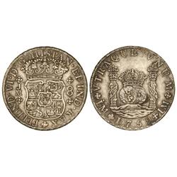 Spanish Monarchy: Ferdinand Vi - 8 Reales. 1759. LIMA. J.M. Pátina. Columnario. Cal-319. MBC+. 