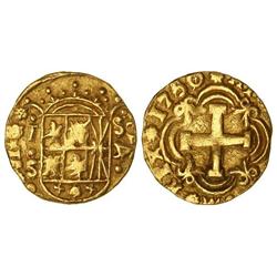 Spanish Monarchy: Ferdinand Vi - 4 Escudos. 1750/49. NUEVO REINO. S. 13,50 grs. RARÍSIMA. Cal-120 va