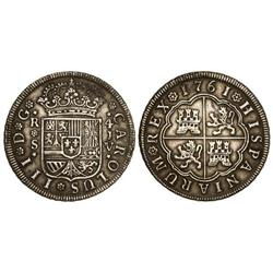 Spanish Monarchy: Charles Iii - 4 Reales. 1761. SEVILLA. J.V. (Ligeras oxidaciones y rayitas). Muy b