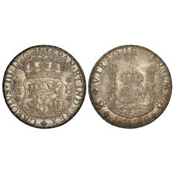 Spanish Monarchy: Charles Iii - 8 Reales. 1761. MÉXICO. M.M. Columnario. Restos de brillo original. 