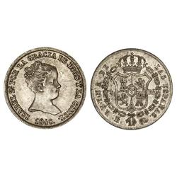 Spanish Monarchy: Elisabeth Ii - 1 Real. 1848. MADRID. C.L. Cal-416. EBC-. 