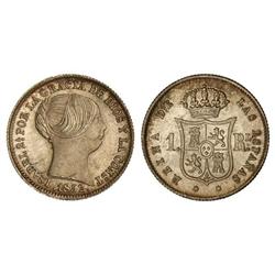 Spanish Monarchy: Elisabeth Ii - 1 Real. 1852. MADRID. Brillo original. Cal-418. SC. 