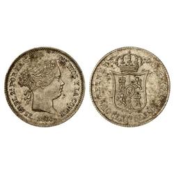 Spanish Monarchy: Elisabeth Ii - 10 Céntimos de Escudo. 1865. SEVILLA. Cal-449. EBC/EBC-. 