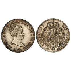 Spanish Monarchy: Elisabeth Ii - 10 Reales. 1842. MADRID. C.L. Bonita pátina. (Rayitas). Cal-218. EB