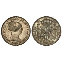 Spanish Monarchy: Elisabeth Ii - 10 Reales. 1851. MADRID. Pátina. Cal-221. EBC-/MBC+. 