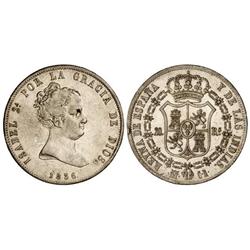 Spanish Monarchy: Elisabeth Ii - 20 Reales. 1836. MADRID. C.R. Pátina. Restos de brillo original. (G