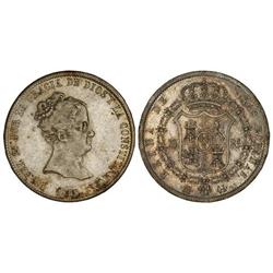 Spanish Monarchy: Elisabeth Ii - 20 Reales. 1838. MADRID. C.L. Pátina. (Pequeños golpecitos en anver