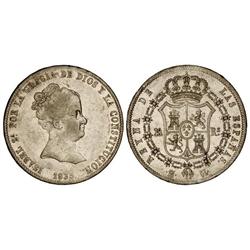 Spanish Monarchy: Elisabeth Ii - 20 Reales. 1839. MADRID. C.L. (Rayitas en anverso). MUY RARA. Cal-1