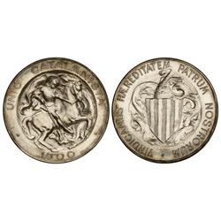 Peseta System: Catalonian Union - 5 Pesetas. 1900. BARCELONA. AR. (Leve golpecito en gráfila). EBC. 