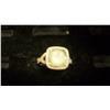 Image 1 : 1 Carat Parve Diamonds, 14K Gold With 4 Carat Moonstone