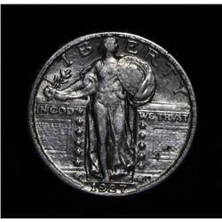 1927-p Standing Liberty 25c Grades Extremely fine XF45