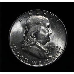 1948-d Franklin Half Dollar Grades Select Uncirculated ms63