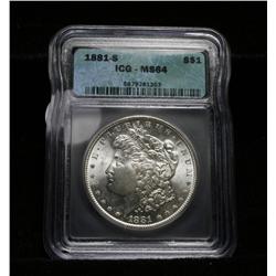 1881-s Morgan Dollar Certified and Graded ms64 by ICG