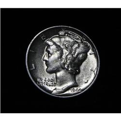 1944-p Liberty Head 'Mercury' Dime 10c Grades Choice Uncirculated ms64
