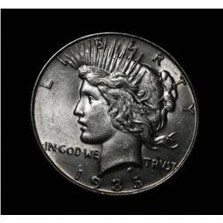 1935-p Peace Dollar Grades choice uncirculated ms64