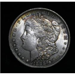 Rainbow Toned 1889-p Morgan Dollar $1 Grades ms65