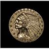 1910-p $2 1/2 Indian Gold Grades ms62