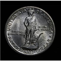 1925 Lexington-Concord Sesquicentennial 50c Commemorative Grades Choice Uncirculated ms64