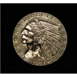 1928-p $2 1/2 Indian Gold Grades Choice Uncirculated ms64