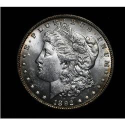 ***RARE  1892-p Morgan Dollar Grades Choice Uncirculated ms64  RARE***