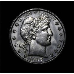 1907 Barber Half Dollar 50c Grades Select Uncirculated ms63