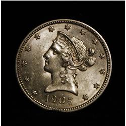 1905-p $10 Liberty Gold Grades Choice Uncirculated ms64