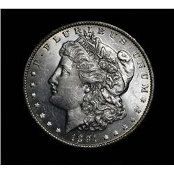 1891-o Morgan Dollar Grades Choice Uncirculated ms64 PL  Proof Like