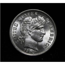 1914-p Barber Dime 10c Grades Gem Uncirculated ms65