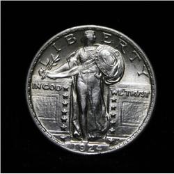 1924-p Standing Liberty 25c Grades Gem Uncirculated ms65 95% FH/FS