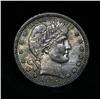 Image 1 : Rainbow Toned  1916-p Barber Quarter 25c Grades Gem Uncirculated ms65