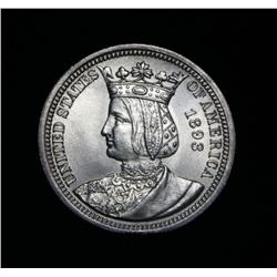 1893 Isabella Quarter Grades Choice Uncirculated ms64