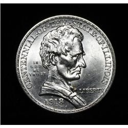 1918 Illinois Centennial Commemorative Grades Gem Uncirculated ms66
