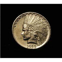 1915-p $10 Indian Gold Grades ms61